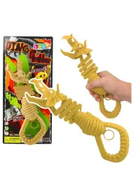Gryz�cy szkielet dinozaura pistolet chwytak br�z LeanToys