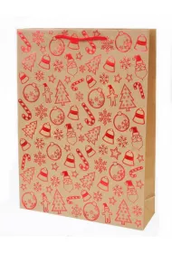 Canpol Torebka ozdobna twarda Kraft �wi�ta TK-40S 33 x 44 cm