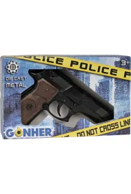 Pistolet policyjny metalowy 8 naboi Gonher