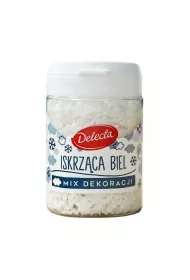 Delecta Dekoracje posypka Iskrzca Biel 55 g