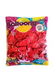Balon czerwony metalik