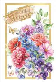 Art Nuvo Karnet Imieniny (13x20,5cm) KI-03