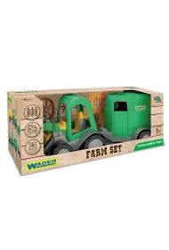 Farmer traktor �adowarka z przyczep� na konia Wader