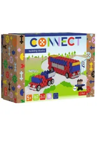 Klocki Connect - Autobus / Auto z naczep M TREFL