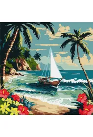 Ideyka Malowanie po numerach - S�oneczny brzeg 40x40cm