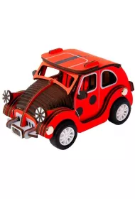 Puzzle drewniane 3D Samochd Beetle 65 elementw Robotime