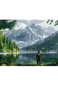 Ideyka Malowanie po numerach - Krajobraz g�rski 40x50cm