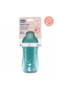 Chicco Kubek niekapek termicz ze s�omk� 266ml turkus 14m+