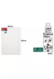 Artix Podobrazie 60x90x1,5cm 380G/m2