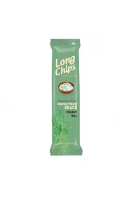 Long Chips Chipsy ziemniaczane o smaku kwanej mietany z koperkiem 75 g