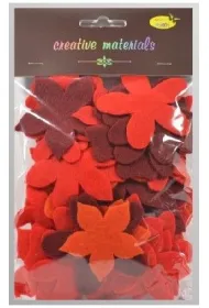 Galeria Hobby Kwiatki z filcu czerwono-pomara�czowa 60 szt.