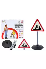 Znak ostrzegawczy prace drogowe 70cm LeanToys