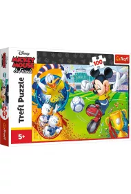Puzzle 100 el. Myszka Miki na boisku Trefl