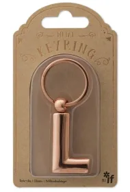 If Metalowy brelok do kluczy litera L Keyring
