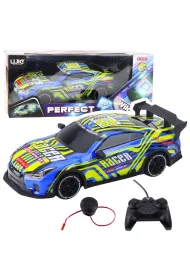 Samoch�d sportowy R/C niebieski ��ty LeanToys