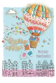 Henry KARNET OKAZ A5 Z KOP ZLOC BALON Z PREZENTAMI HE