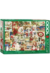 Puzzle 1000 el. Vintage Christmas Cards Eurographics