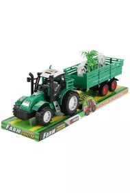 Traktor z przyczep� i zwierz�tami Trifox