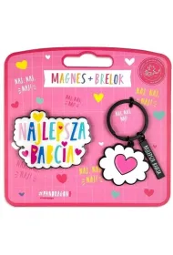 Pan Dragon Set magnes + brelok najlepsza Babcia
