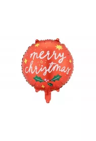 PartyDeco Balon foliowy Merry Christmas mix 45 cm