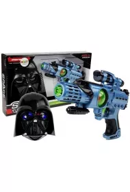 Pistolet laserowy + maska wojownika kosmosu LeanToys