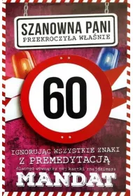 Yeku Karnet Urodziny 60 damskie JCX - 016
