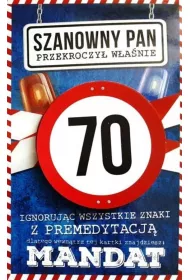 Yeku Karnet Urodziny 70 m�skie JCX - 017