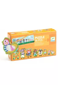 Puzzle mae i due 16 el. Na farmie Djeco