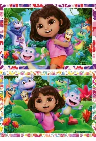 Puzzle dla dzieci 2x24 el. 2D Dora Ravensburger