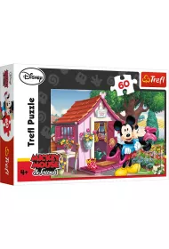 Puzzle 60 Miki i Minnie w ogrodzie Trefl
