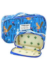 LeanToys Pi�rnik szkolny niebieski 21.5cm