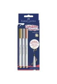 Faber-Castell Pisak kreatywny goldfaber b 3 kol.  z�oty, srebrny, miedziany blister