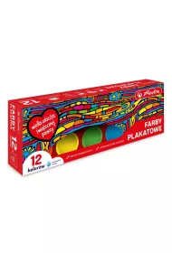 Herlitz Farby plakatowe szkolne WO�P 12 kolor�w