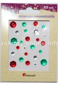 Titanum Kryszta�ki samoprzylepne okr�g�e 25 szt.