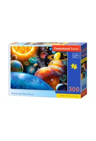 Puzzle 300 el. Planety i ich ksiyce Castorland