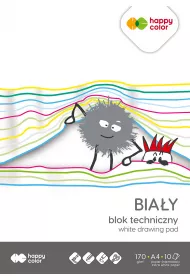 Happy Color Blok techniczny biay A4 170g 10 kartek