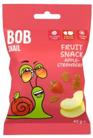 Bob Snail Przekska roll jabko - truskawka 40 g
