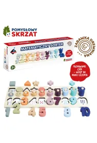 Pomys�owy Skrzat cyfry i kszta�ty - Drewniany sorter Askato