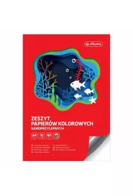 Herlitz Papier kolorowy samoprzylepny A4 10 kolor�w, 80 gsm