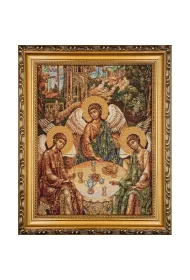 Obraz Haftowany Tr�jca �w. Rublowa 22x27,5cm