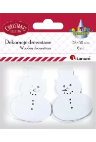 Titanum Drewniane ba�wanki a�urowe 6 szt.