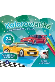 Malowanka 200X190 Kolorowanka z tatua�ami FLUO Samochody sportowe SKRZAT 077612