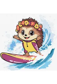 Malowanie po numerach - Lato. Je� �apie fal� Kids Ideyka