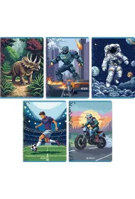 Zeszyt Herlitz Premium Pixel Fun A5/32k linia podw�jna kolorowa, 1 szt