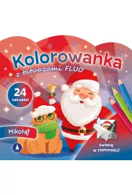 Malowanka 200X190 Kolorowanka z tatua�ami FLUO Miko�aj SKRZAT 078848