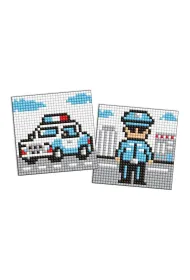 Diamentowa mozaika naklejka Kids - Oficer policji