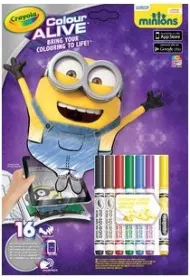 Kolorowanka z pisakami Colour Alive Minionki *