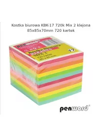 Penword Kostka biurowa mix 85x85x70mm 720 kartek