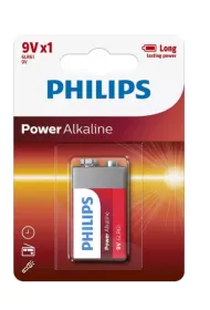 Philips Baterie Bateria alkaliczna 6LR61 PHILIPS POWER ALKALINE 9V B/C