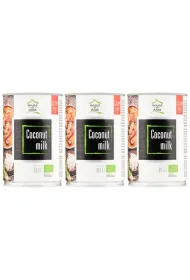 House of Asia Mleczko kokosowe 17-19% Zestaw 3 x 400 ml Bio